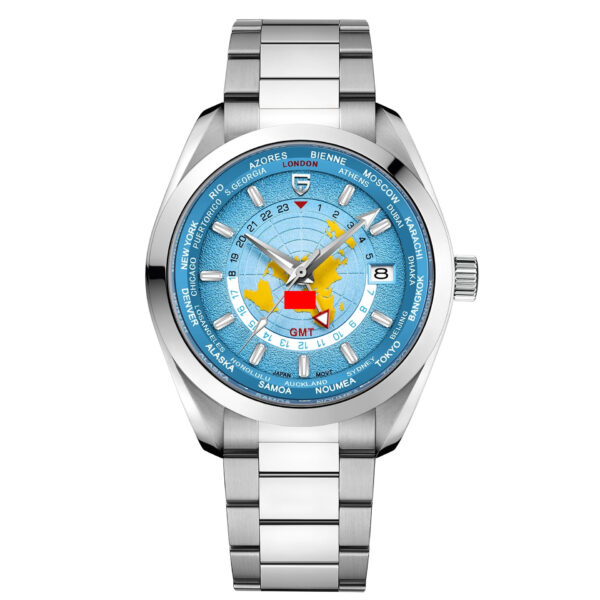 Men's Multifunctional Mechanical GMT Dual Time Zone Luminous Watrproof Watch - Image 2