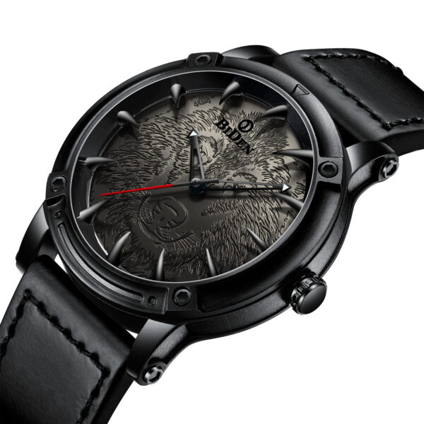 Men's Solid Color Casual Belt Quartz Watch - Image 7