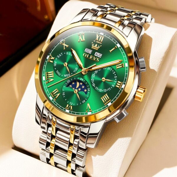 Multifunctional Moon Phase Automatic Mechanical Watch Waterproof Watch - Image 7