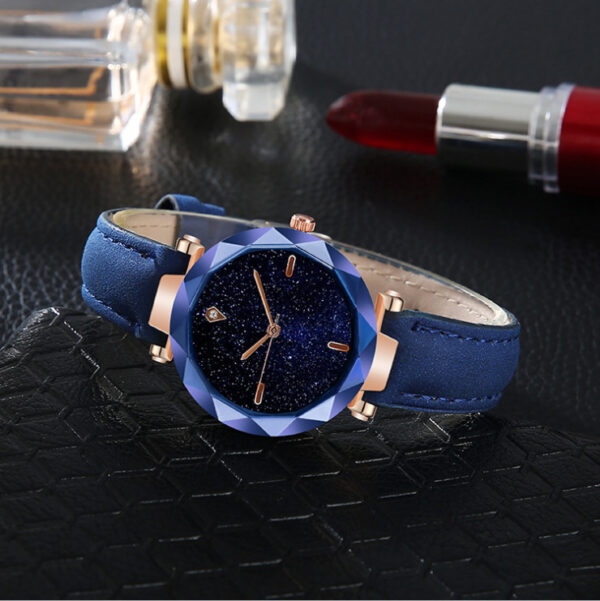 Starry Sky Dial Simple Women's Watch Fashion Belt - Image 3