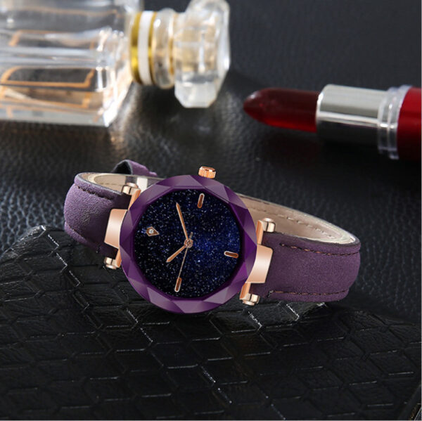 Starry Sky Dial Simple Women's Watch Fashion Belt - Image 6