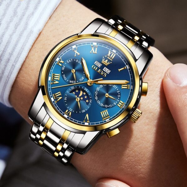 Multifunctional Moon Phase Automatic Mechanical Watch Waterproof Watch - Image 10