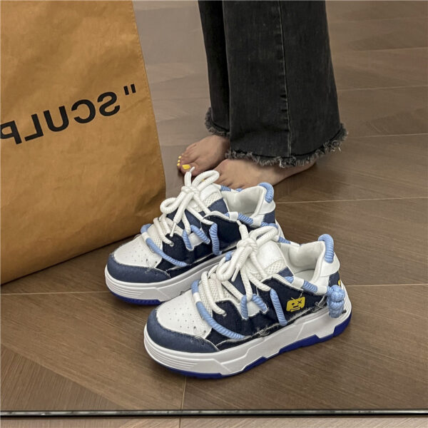 Original All-matching Trendy Platform Leisure Sports Skateboard Shoes - Image 9