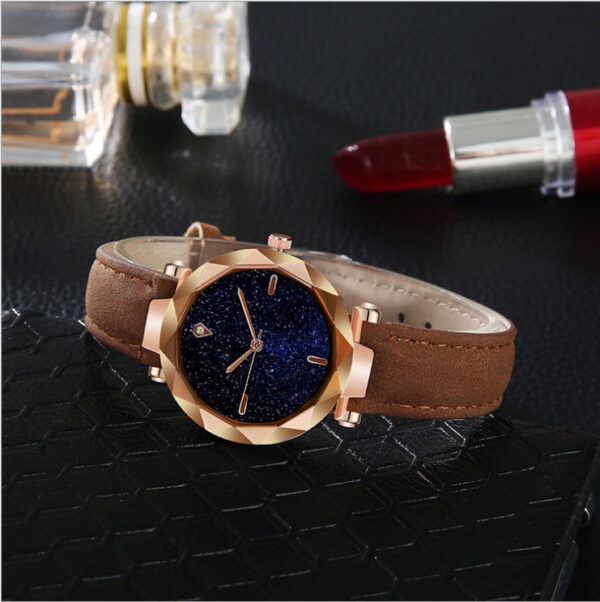 Starry Sky Dial Simple Women's Watch Fashion Belt - Image 4
